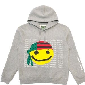 Denim Tears x CPFM Cactus Smiley Hoodie Sweatshirt Grey - M- NWT